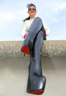 high_heels climbing boots shrunken_man