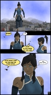 giantess city mega comic destruction blue_eyes helicopter ponytail dark_skin dialogue korra digital_render legend_of_korra