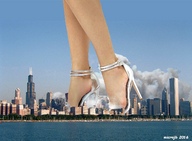 collage feet city mega destruction high_heels skyscraper sky microjb giantess_feet waterfront