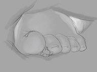 drawing giantess feet monochrome anime pogojo shrunken_men foot_held point_of_view
