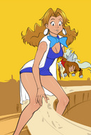 breasts drawing pokemon mega color handheld cleavage straddling attack_of_the_50_foot_woman izra