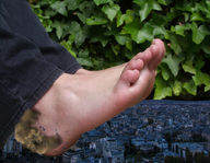 collage destruction barefoot outdoors shrunken_city masterofmicro