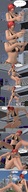 growth city mega blonde swimsuit barefoot cleavage buildings story red_hair mini_giantess legs amazon women dialogue shampoo digital_render