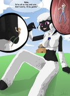 drawing gentle giantess vore furry blushing color purple_eyes barn outdoors between_fingers sheep seekgr