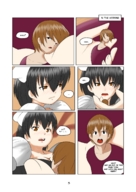 insertion comic domination anal_insertion shrunken_man maid_uniform panels royal_dildo