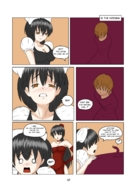 insertion comic domination anal_insertion shrunken_man maid_uniform panels royal_dildo
