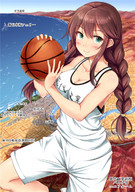 blushing city mega large_breasts brunette basketball braid missile
