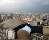 collage city mega sleeping giant underwear lying_down bulge hairy