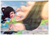 drawing feet color toes barefoot sweat street_fighter between_toes chun-li point_of_view apeiron-macro street_fighter_v laura spinning_kick