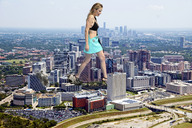 giantess collage city blonde destruction high_heels buildings wonderslug legs walking skyscraper sky houston halston_sage