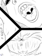 drawing giantess vore comic uvula stomach lineart shrunken_person encolhido internal_view