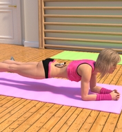 gentle blonde barefoot shrunken_man indoors runswithferrets mat on_body digital_render