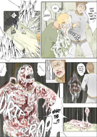 drawing giantess vore blonde comic color futanari penis blue_eyes handheld blood gore cruel uru