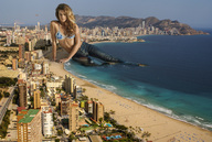 giantess collage city mega beach ocean helicopter wet brunette wonderslug skyscraper sand beach_front candice_boucher