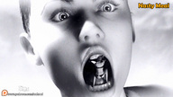 vore tongue mouth teeth handheld saliva hand shrunken_woman throat open_mouth dangle soft_vore set between_fingers manicure looking_at_tiny emi digital_render