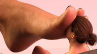 toes barefoot brunette foot_worship shrunken_woman mr_luigi pedicure point_of_view digital_render