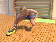 blonde barefoot legs shrunken_man runswithferrets floor shrunken_car digital_render sigrn-and-adam-31