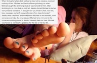 collage toes barefoot story unknown_artist shrunken_man pedicure