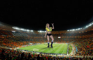 giantess collage blonde stadium wonderslug foot_print night athletic jordan_carver spectators soccer_field