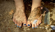 collage feet toes barefoot shrunken_man dirty_soles foot_slave pedicure crlvr cleaning dirt mop sokar9 ya-better-clean-em-good
