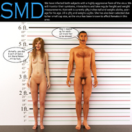breasts nude blonde barefoot height_comparison digital_render openhighhat smd merritstone