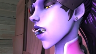 giantess vore shrunken_woman imminent_vore digital_render overwatch widowmaker d.va deviantman911 hana_song