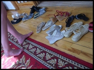collage feet barefoot shoes in_shoe shrunken_man floor imminent_crush starkadhr