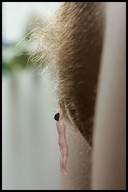 collage nude barefoot pubic_hair shrunken_man standing hanging_on digital_render