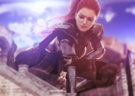 giantess blonde castle red_hair kneeling looking_down jetslasher digital_render catherine_the_titan