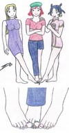 drawing feet toes barefoot domination shrunken_man pinned under_foot pedicure darkspeedxz