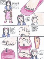 drawing giantess feet comic color toes soles insole darkspeedxz