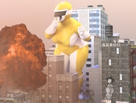 giantess city destruction buildings fire suit jetslasher helping digital_render poweranger