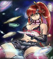 drawing giantess color destruction yoko_littner fanart embernaga gurrenlagann