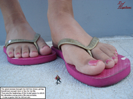 collage feet shrunken_men sandals flip_flops imminent_crush