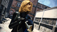 breasts crush blonde handheld glasses brunette superhero shrunken_woman shrunken_man humiliation cruel sneakers leather motorcycle superwoman digital_render lfcfan