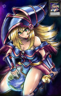 drawing giantess blonde color destruction cleavage green_eyes finger_crush dark_magician_girl embernaga cosmic_giantess yu-gi-oh!