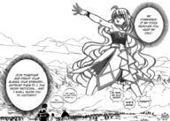 giantess manga comic monochrome fairy_tail mavis_vermillion illusion