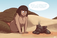 breasts drawing gentle giantess black_hair color huge_breasts work voluptuous blazbaros snake_girl monster_girl dialogue dune melange arrakis spice shai_hulud reverend_mother sandworm sandcrawler