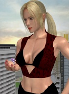 gentle giantess city blonde blue_eyes handheld belly blaze_the_cat digital_render tekken on_palm roodedude nina_williams