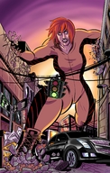 breasts drawing collage destruction monster between_buildings street_view doctorgasglasgow doriszuel diana_prince