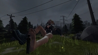 giantess barefoot harley_quinn foot_worship sitting power_lines digital_render dc_comics shrunkenlover