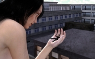 handheld finger buildings brunette hand palm shrunken_woman manicure looking_at_tiny digital_render jamesmason0 papayoya no-risk-no-glory