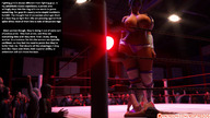 breasts crush huge_breasts domination mini_giantess amazon wrestling advertisement cruel voluptuous cover_page audience wrestling_ring redfiredog digital_render squash-match-3