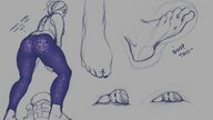 crush toes barefoot boots kononiko overwatch reaper sombra mei_(overwatch)