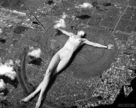 breasts collage nude pussy landscape city mega monochrome destruction barefoot mokubi clouds aerial_view