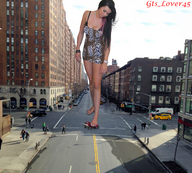 giantess collage feet city long_hair barefoot buildings legs streets kristina under_foot pedestrians vehicle_crush giantess_lover45