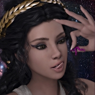 giantess giga space tongue finger hand luna between_fingers manicure licking_lips stars looking_at_victim imminent_vore digital_render smogass luna-vs-galactus
