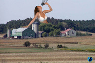 breasts giantess collage mega bra farm outdoors sky trees water_tower ser-gts