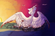 drawing furry tail wings anthro city mega color destruction butt_crush paws sitting airplane asterope