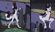 drawing giantess nude furry anthro city color sex buildings fox stadium building_sex asterope
